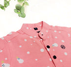 Havok Infant Pink Shirt for Boys Full Sleeve Snowman Print Button-Down Cotton Shirt-Small
