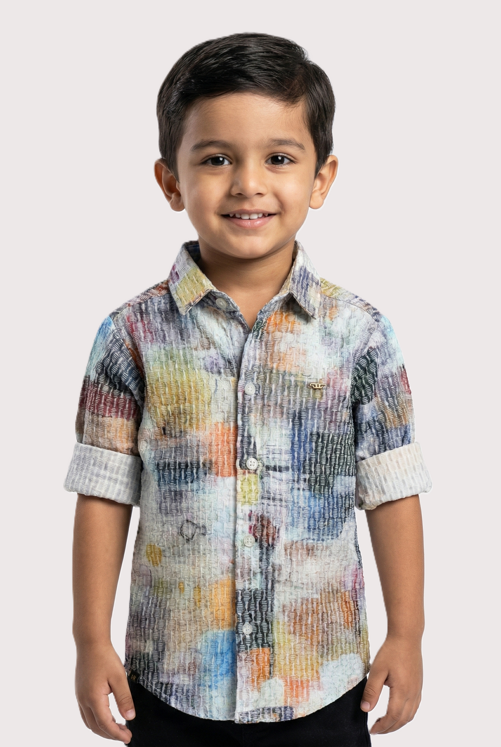 Havok Boys Button-Down Multicolor Printed Shirt Havok kids