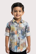 Havok Boys Button-Down Multicolor Printed Shirt Havok kids
