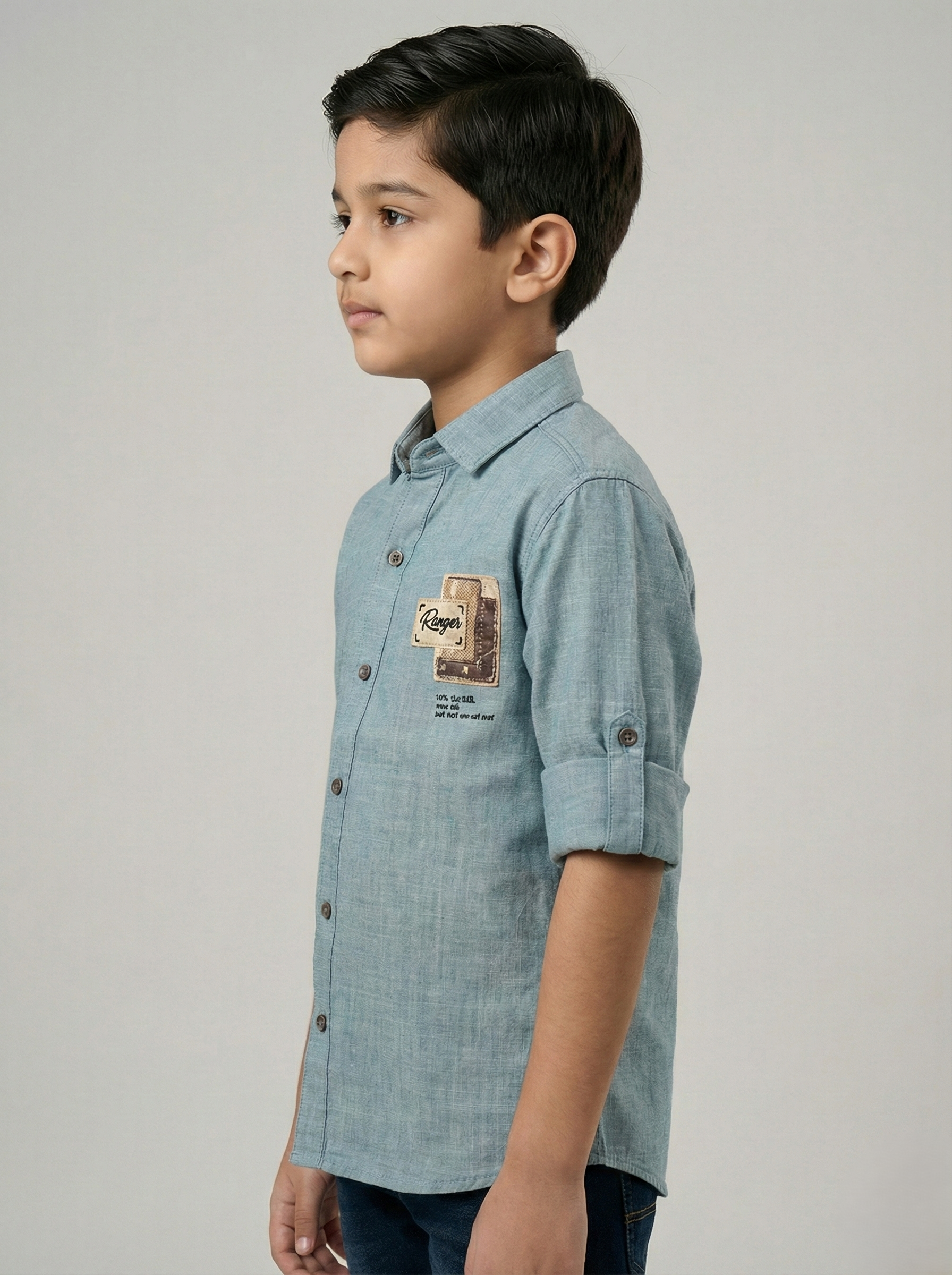 Havok Boys Casual Shirt "Roger" Patch Embroidery Havok kids