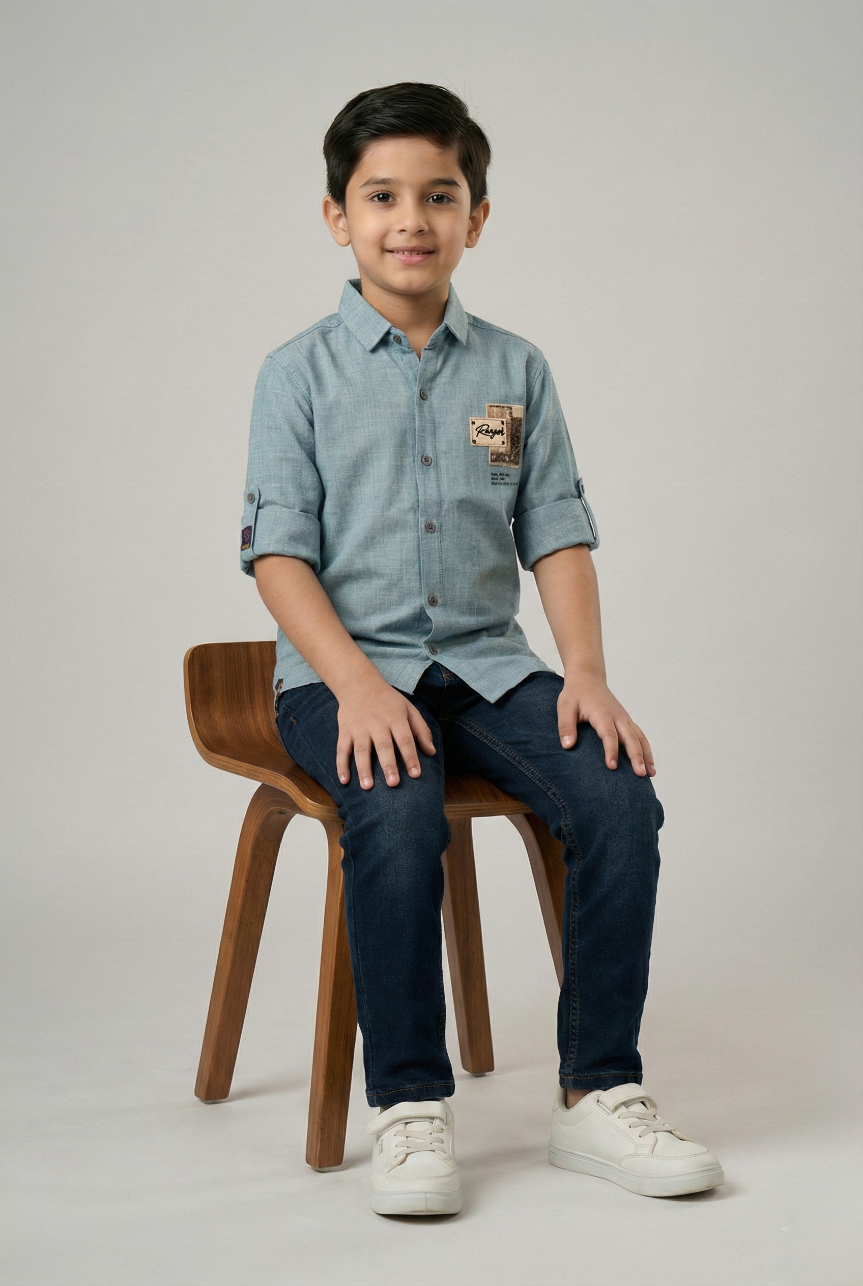 Havok Boys Casual Shirt "Roger" Patch Embroidery Havok kids