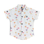 Havok Infant Boys White Cotton Butterfly Print