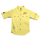 Havok Boys Snap Button-Down Yellow With Tshirt