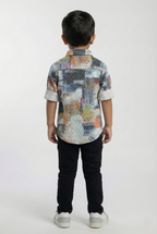 Havok Boys Button-Down Multicolor Printed Shirt Havok kids