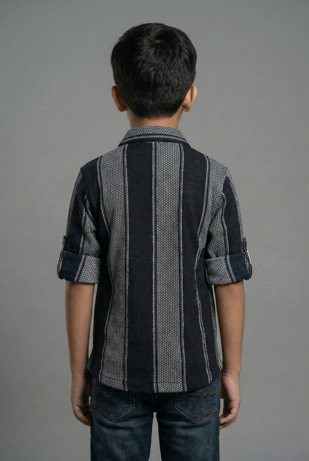 Havok Boys Black and Grey Textured Striped Havok kids