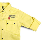Havok Boys Snap Button-Down Yellow With Tshirt