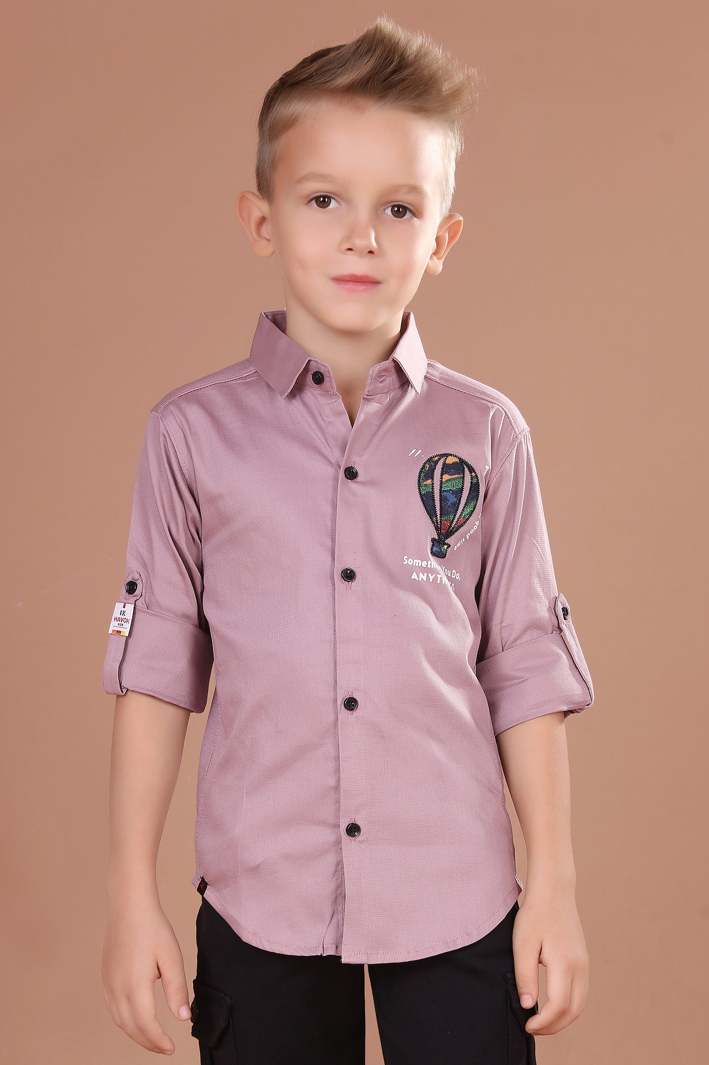 Boys Button-Down Shirt Balloon Print