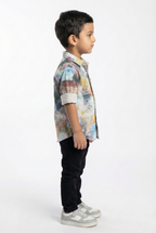 Havok Boys Button-Down Multicolor Printed Shirt Havok kids