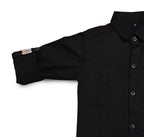 Havok Boys H Logo Black Textured Cotton Shirt
