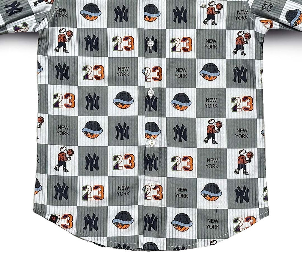 Havok Boys Grey Checkered Shirt