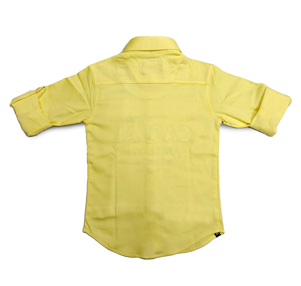 Havok Boys Snap Button-Down Yellow With Tshirt