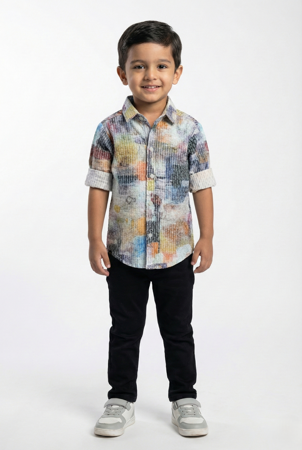 Havok Boys Button-Down Multicolor Printed Shirt Havok kids