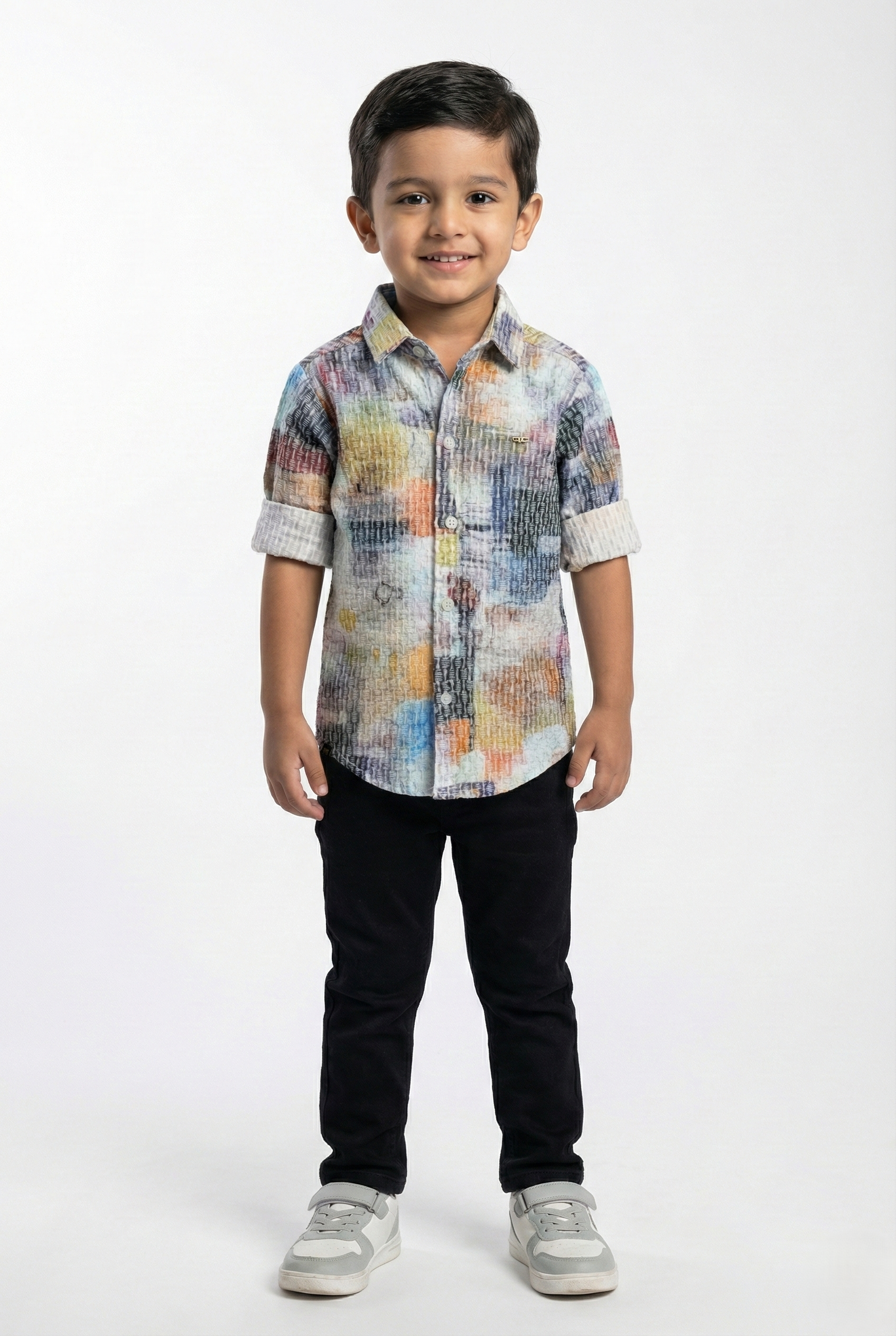 Havok Boys Button-Down Multicolor Printed Shirt Havok kids