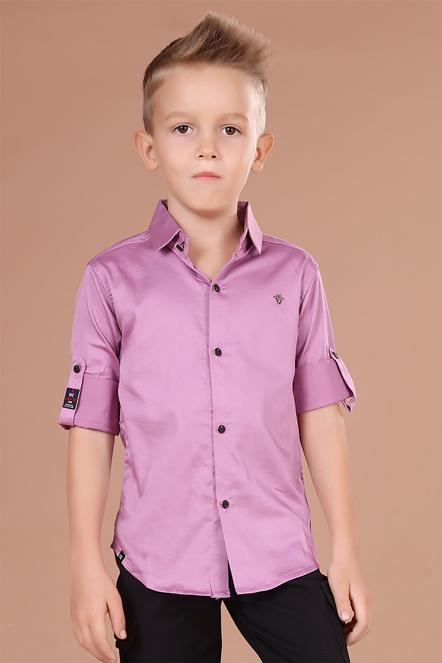 Pink Full Sleeve Button-Down Shirt