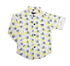 Havok Infant White Shirt for Boys Half Sleeve, Leaf Print Button-Down Havok kids