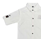Havok Boys H Logo White Textured Cotton Shirt
