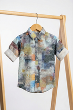 Havok Boys Button-Down Multicolor Printed Shirt Havok kids