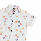 Havok Infant Boys White Cotton Butterfly Print