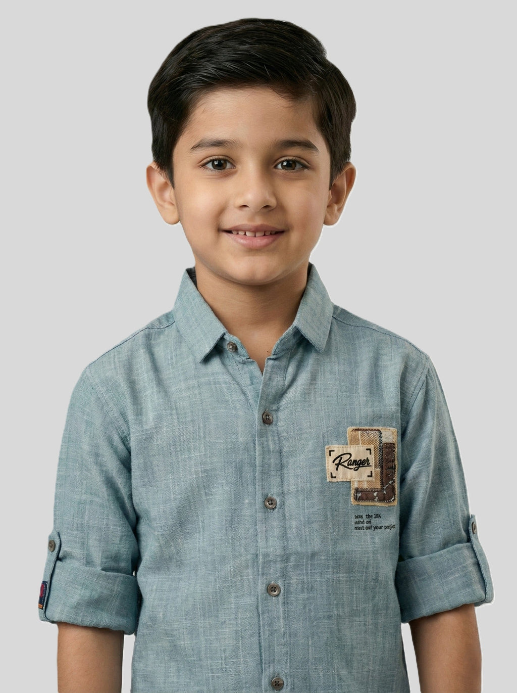 Havok Boys Casual Shirt "Roger" Patch Embroidery Havok kids