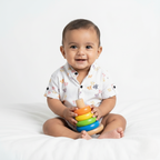 Havok Infant Boys White Cotton Butterfly Print