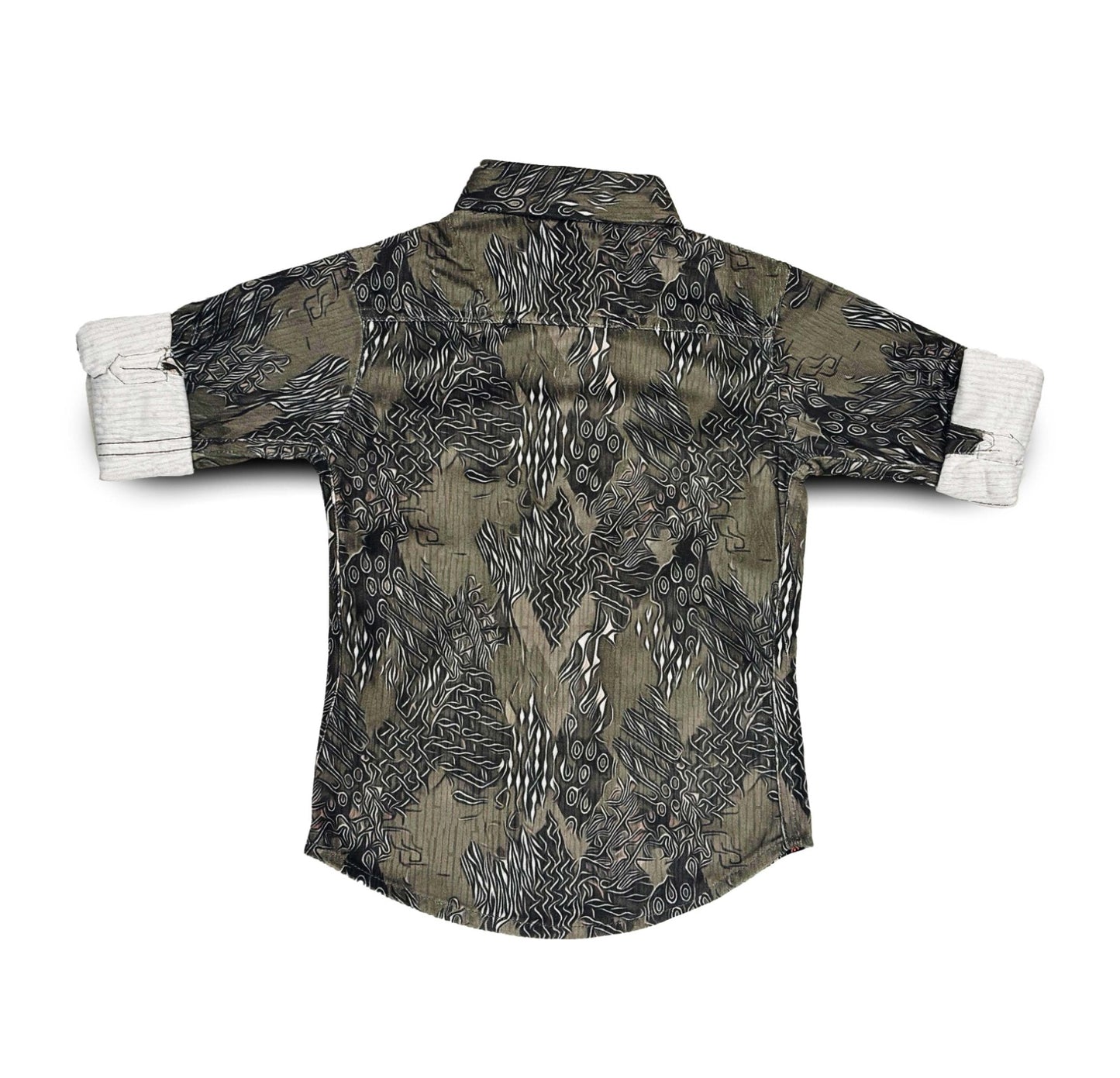 Black and Grey Abstract Pattern Shirt