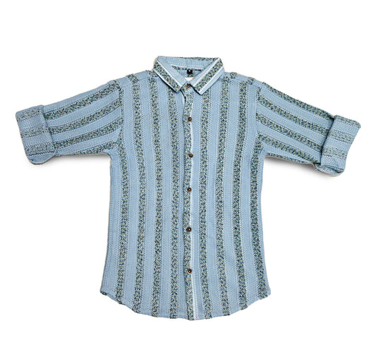 Blue Stripe Shirt Full Sleeve