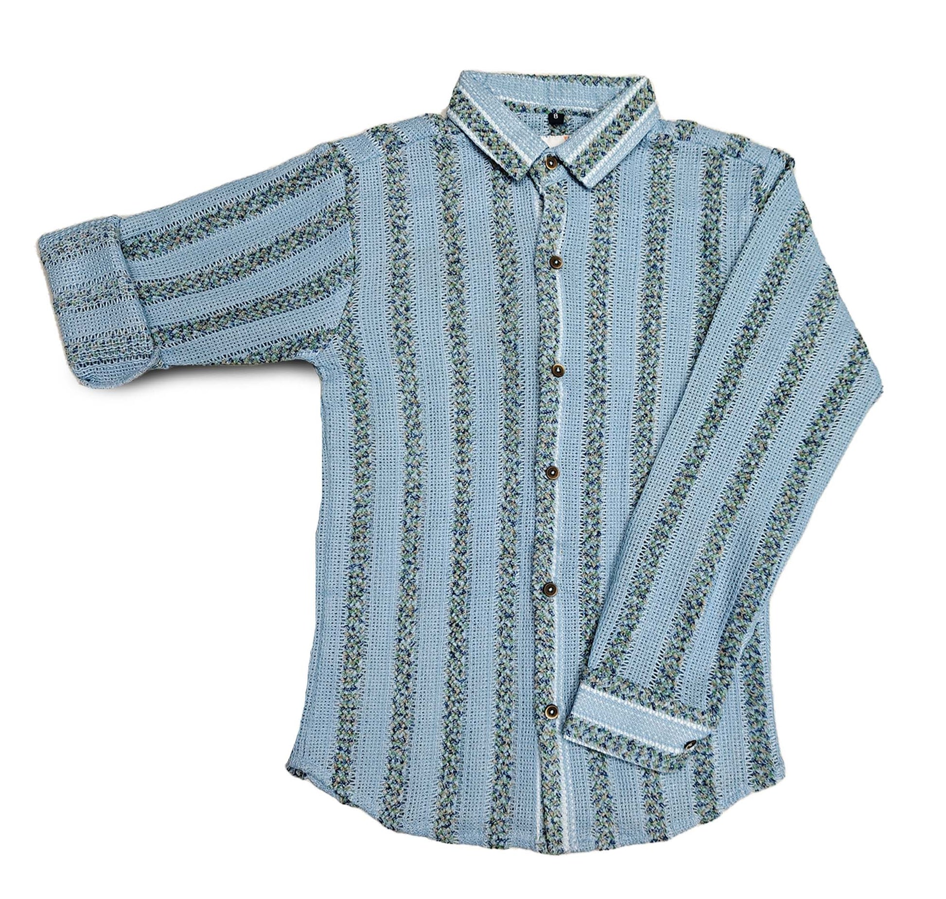 Blue Stripe Shirt Full Sleeve