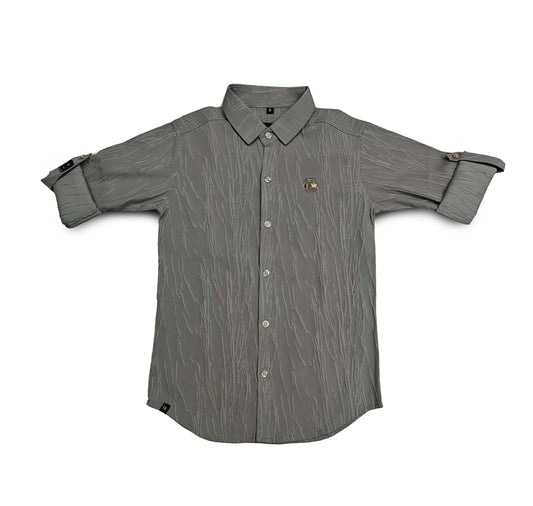 G Logo Grey Shirt Full Sleeve