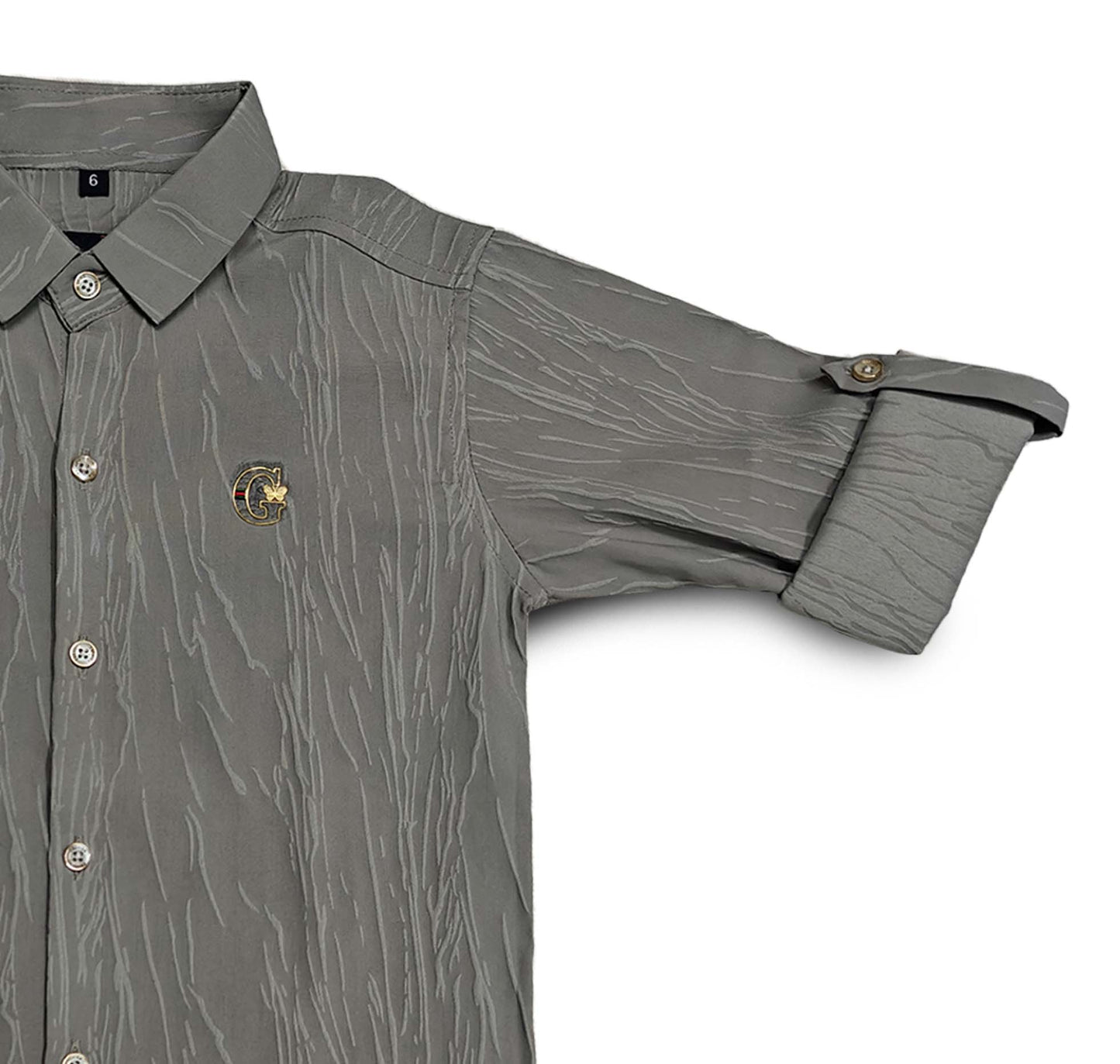 G Logo Grey Shirt Full Sleeve