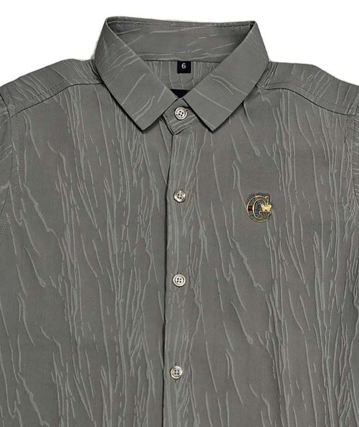 G Logo Grey Shirt Full Sleeve
