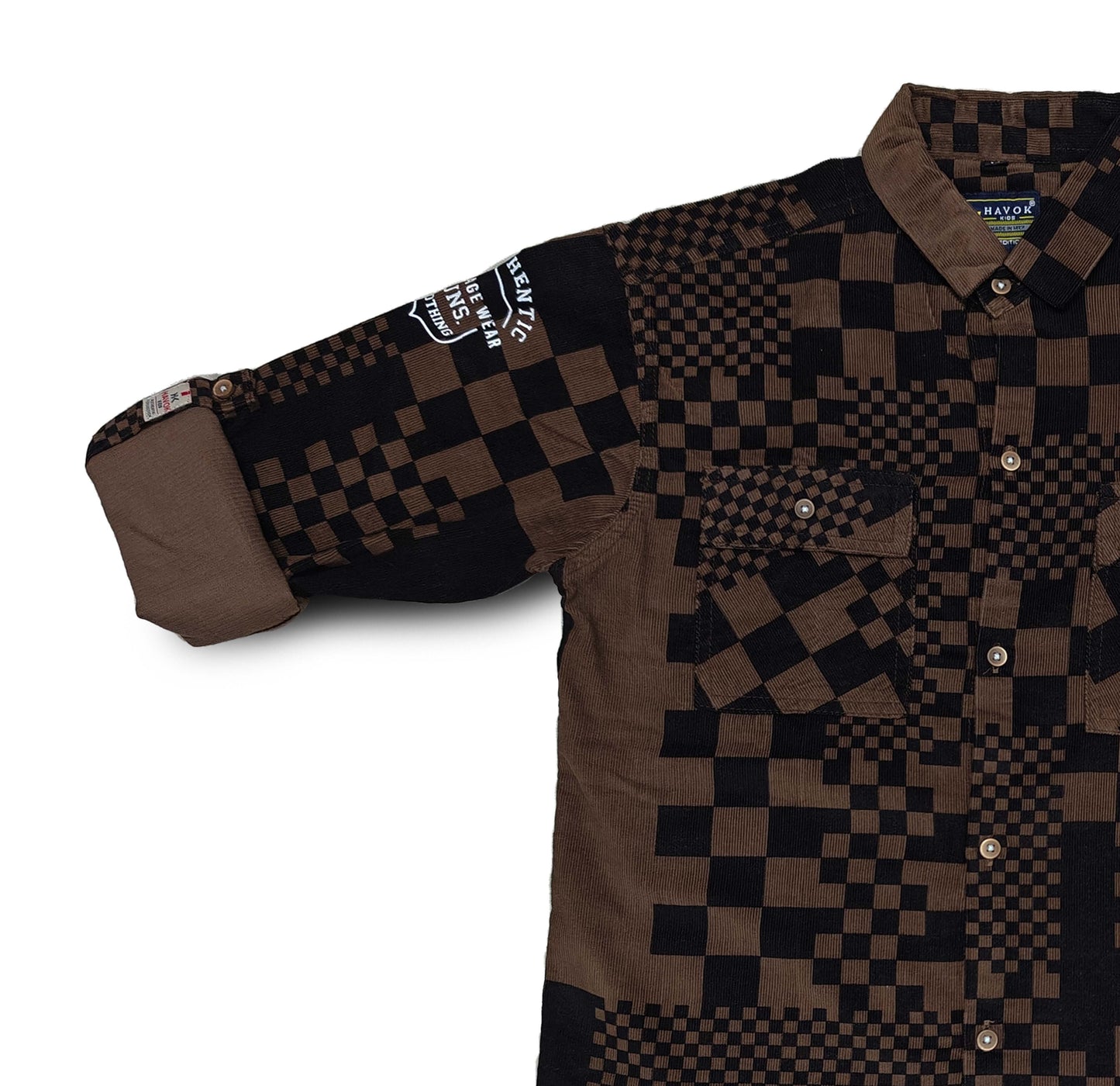 Brown Shirt for Boys Full Sleeve