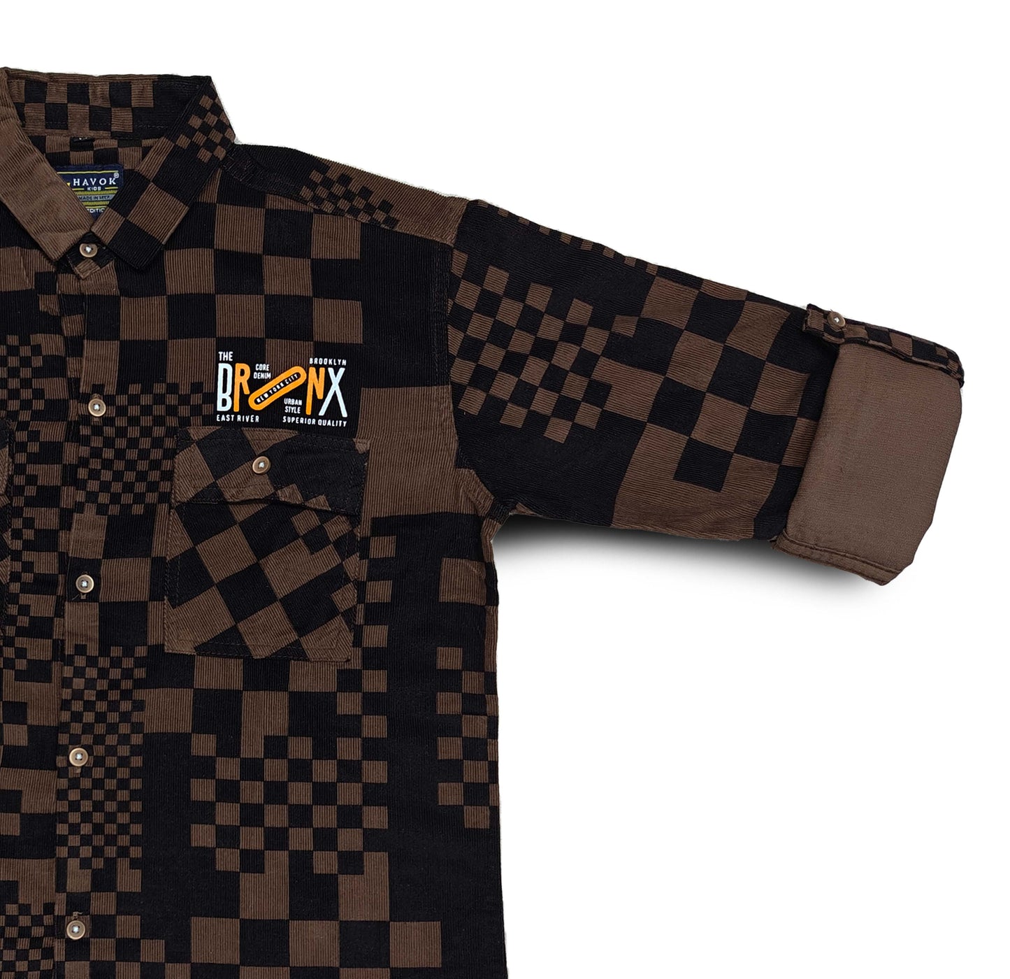 Brown Shirt for Boys Full Sleeve