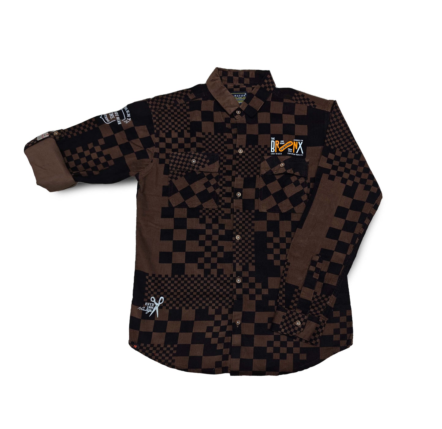Brown Shirt for Boys Full Sleeve