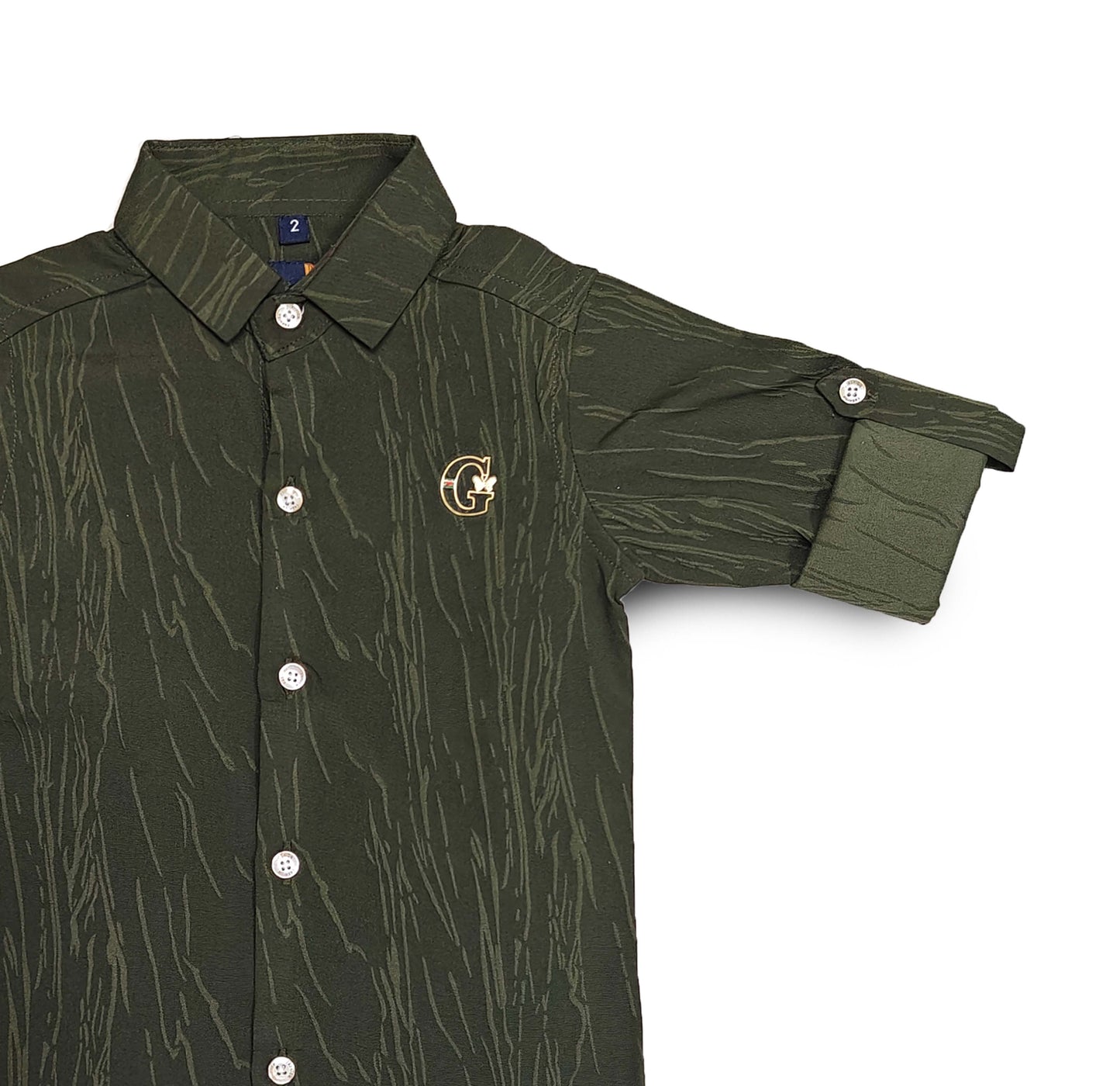 G Logo Green Shirt for boys