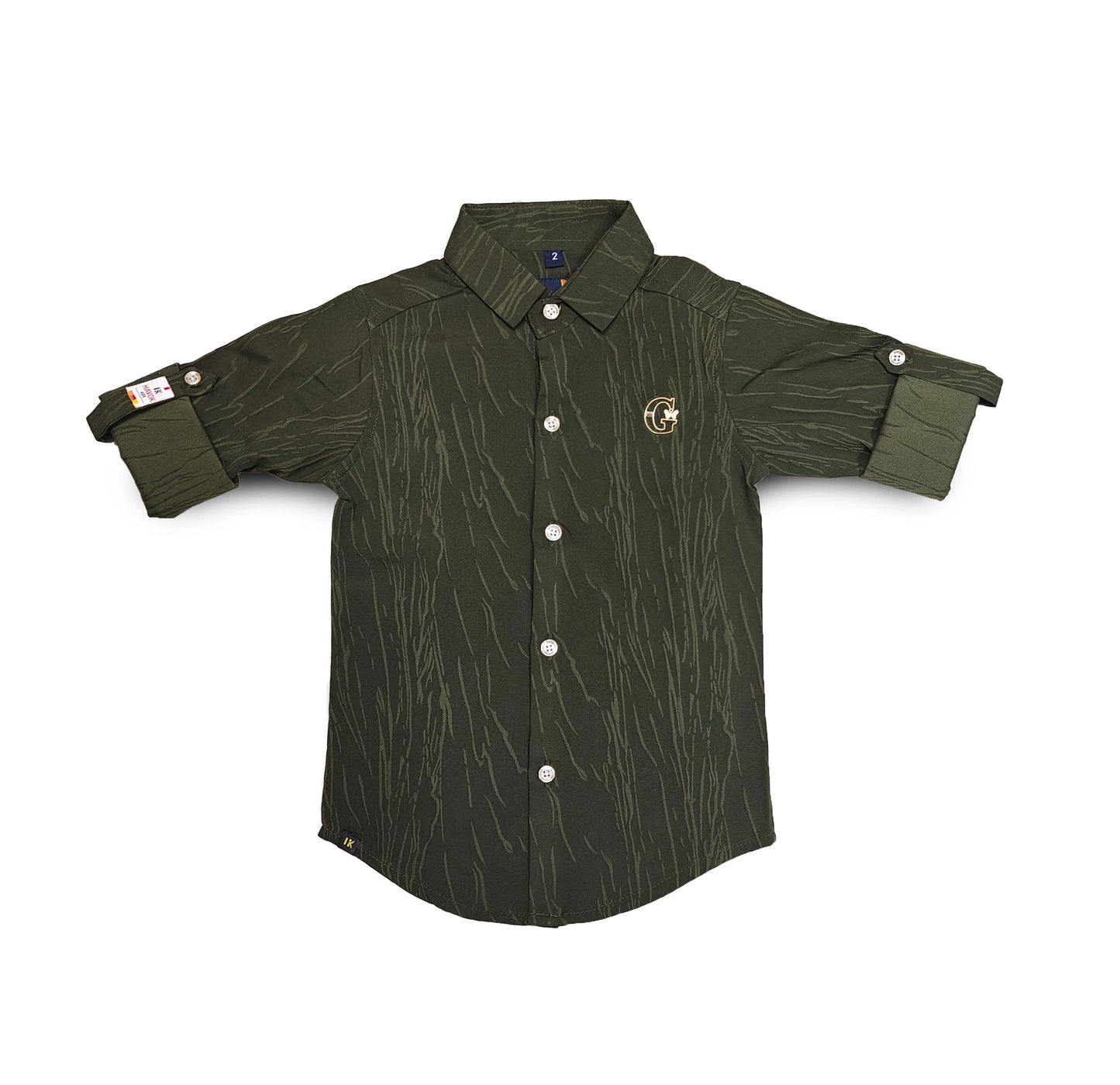 G Logo Green Shirt for boys