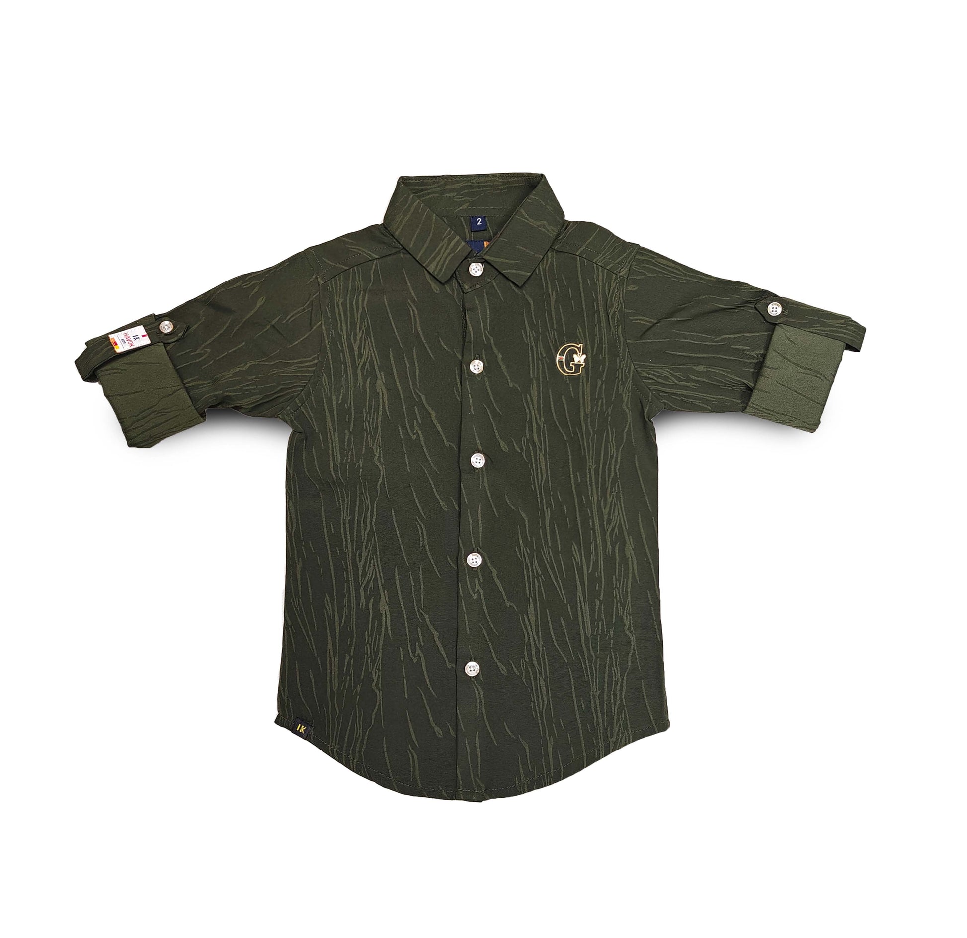 G Logo Green Shirt for boys