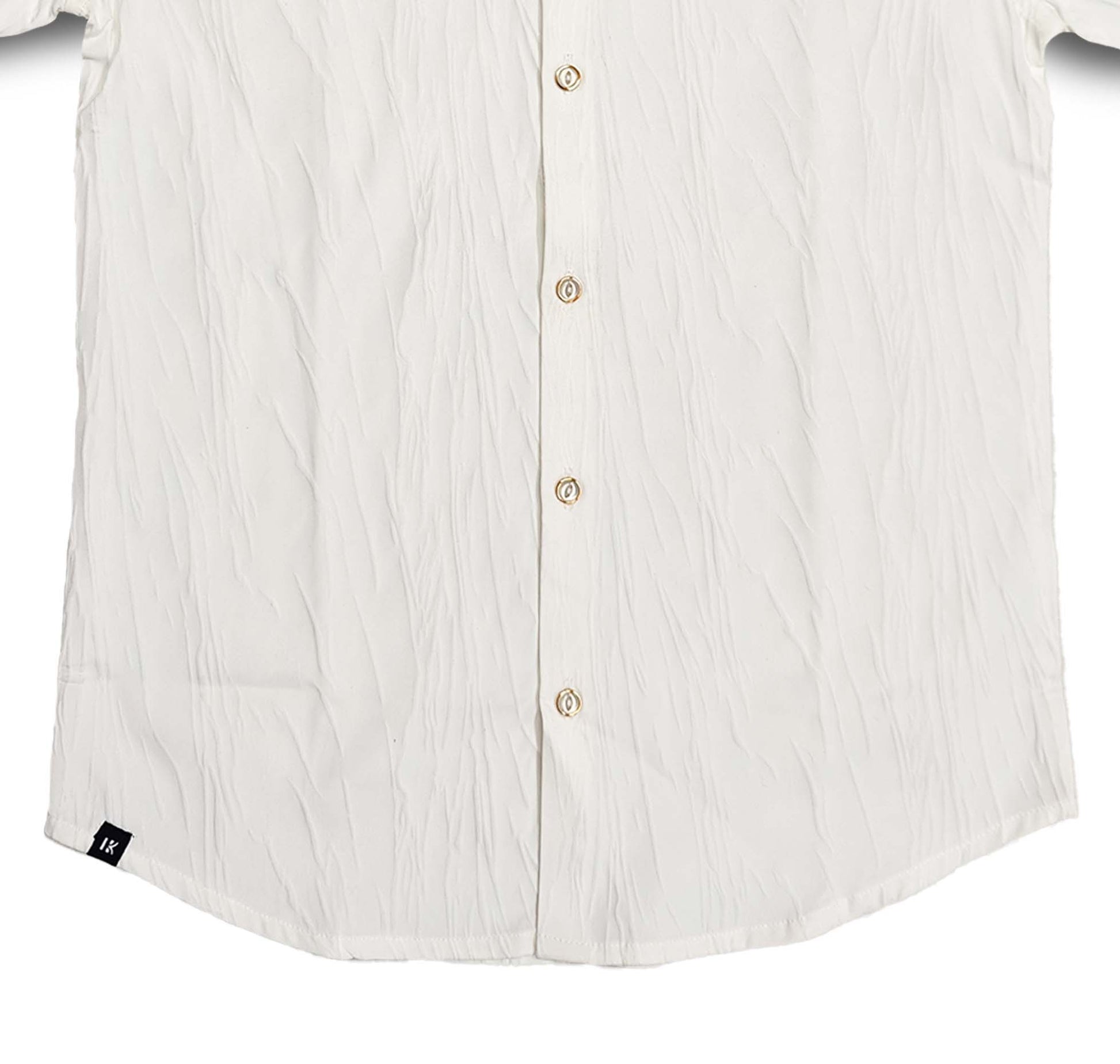 G Logo White Full Sleeve Shirt