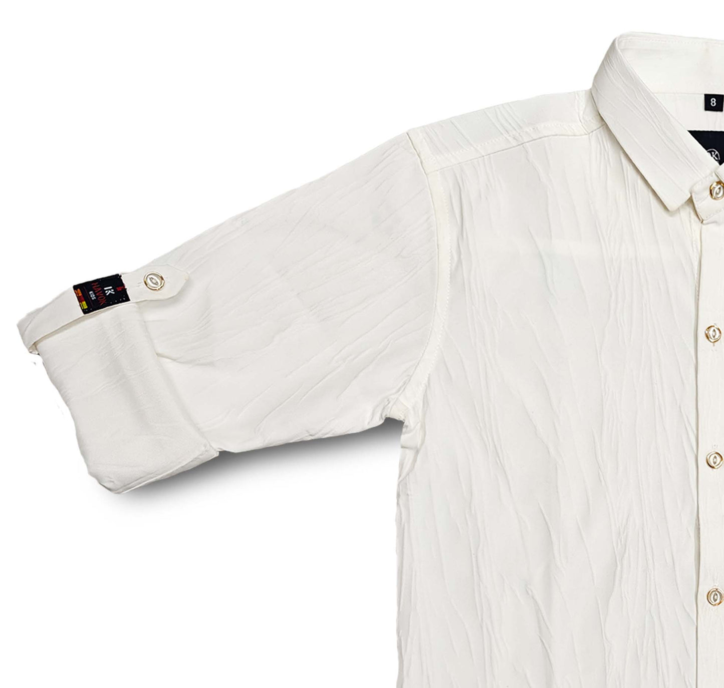 G Logo White Full Sleeve Shirt