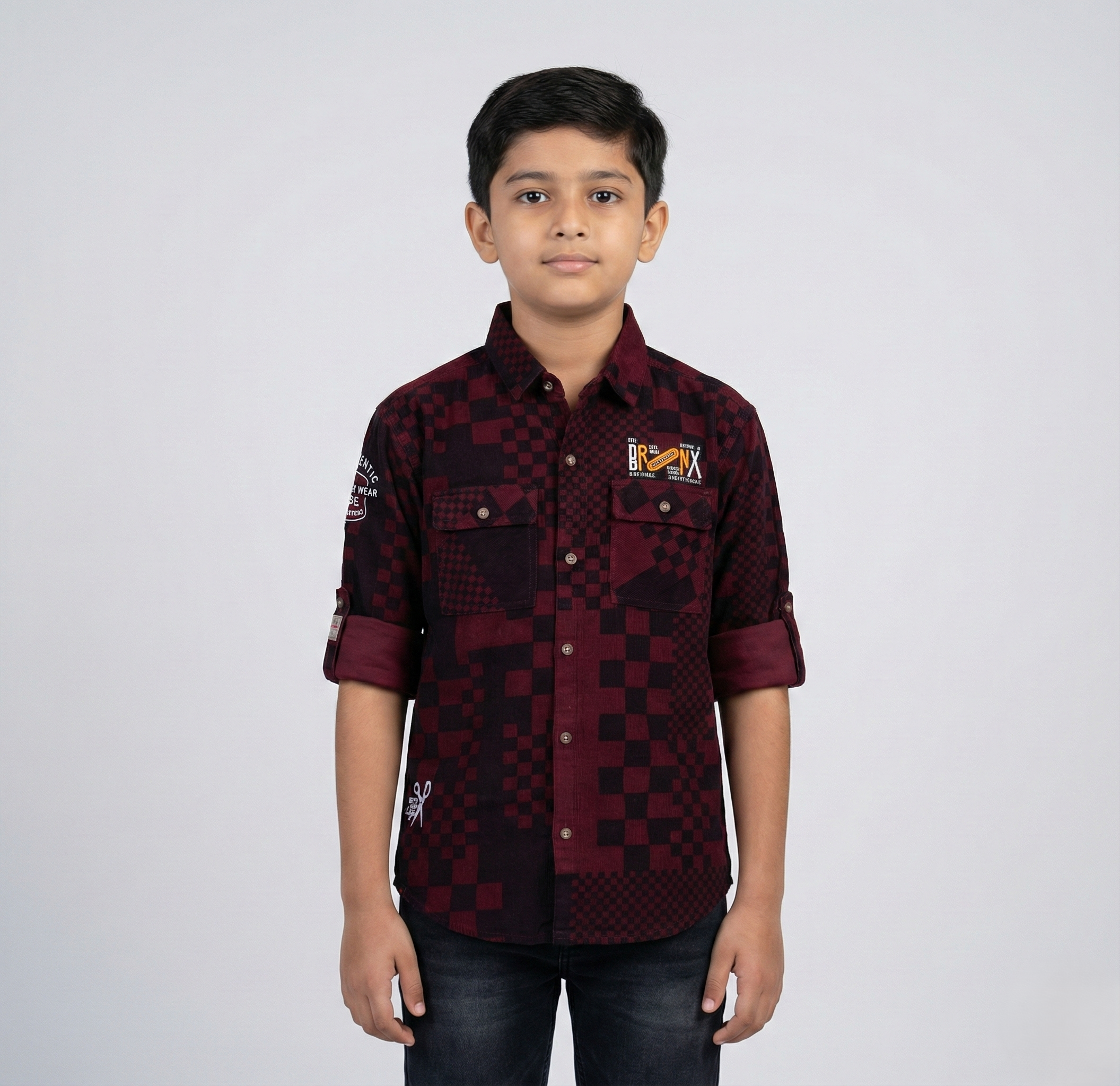 Havok Boys Button-Down Red checkered Shirt Havok kids