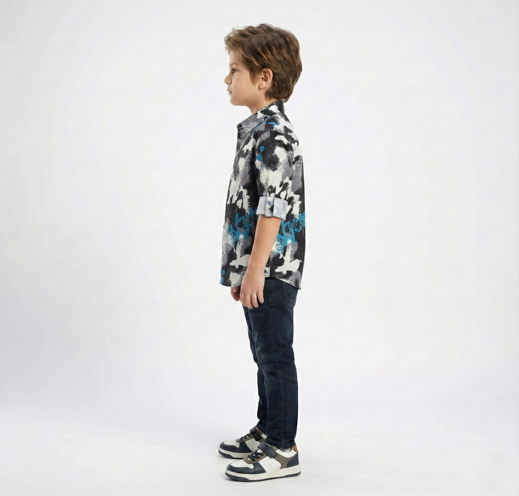 Havok Boys Abstract Camo & Graffiti Button-Down Shirt Havok kids