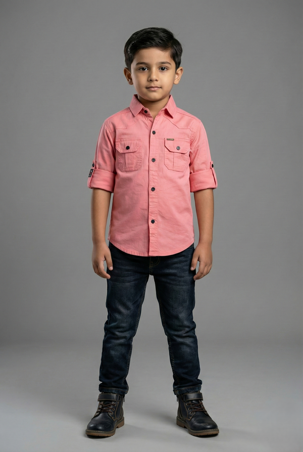 Havok Boys Premium Solid Casual Shirt