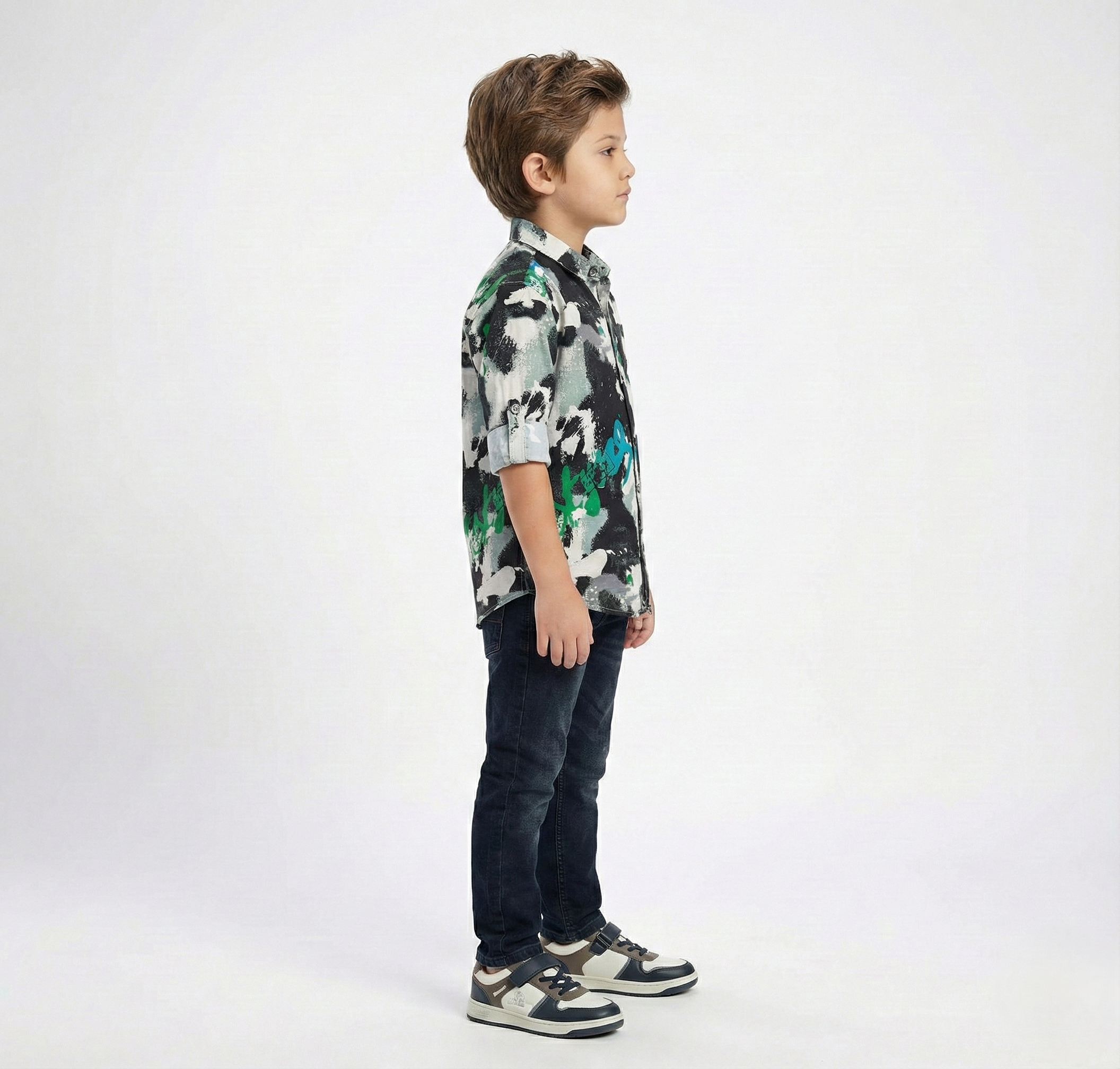 Havok Boys Abstract Camo & Graffiti Button-Down Shirt Havok kids
