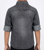 Havok boy Dark Grey Denim Button-Down Shirt
