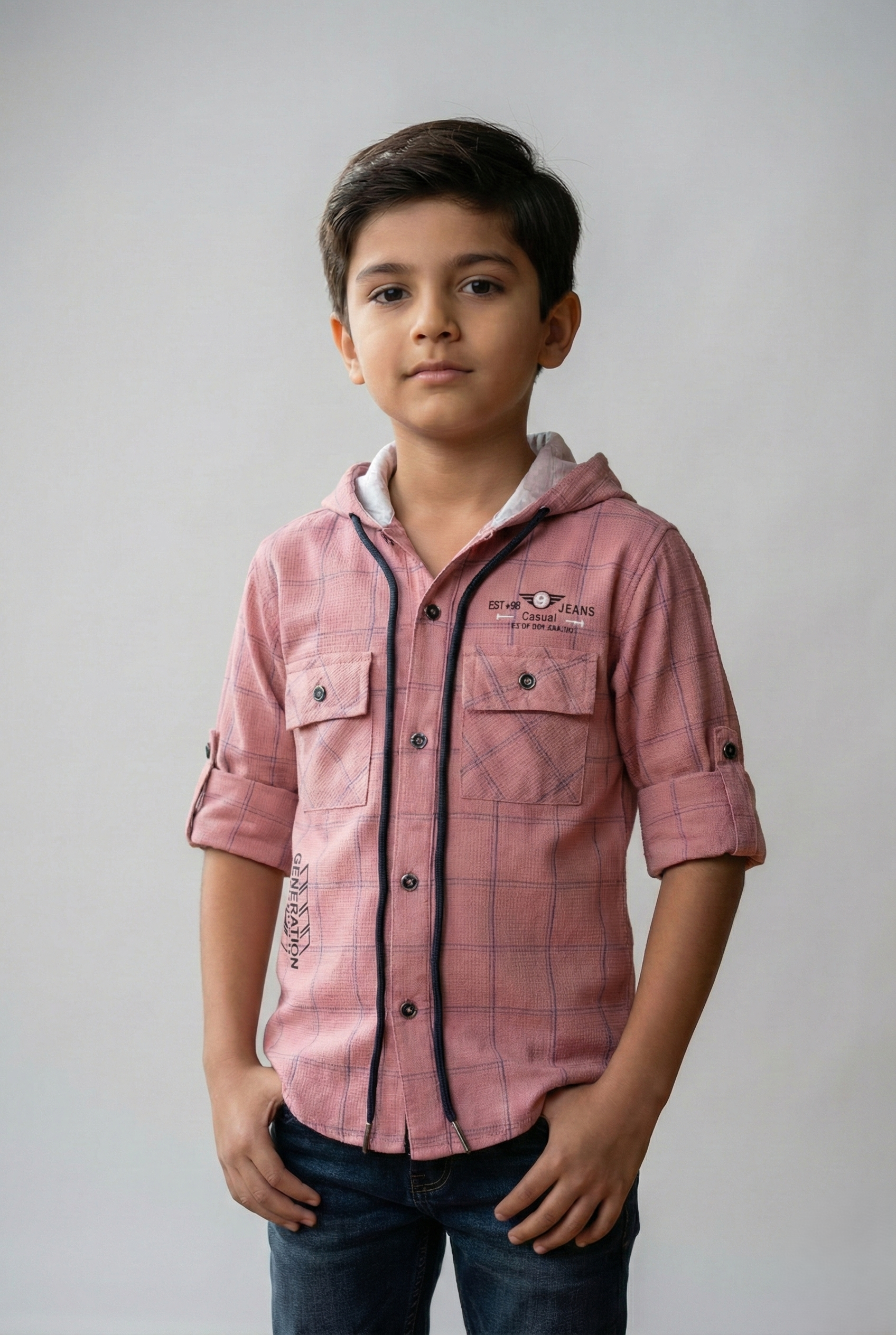 Havok Boys Pink Checkered Hoodie Havok kids