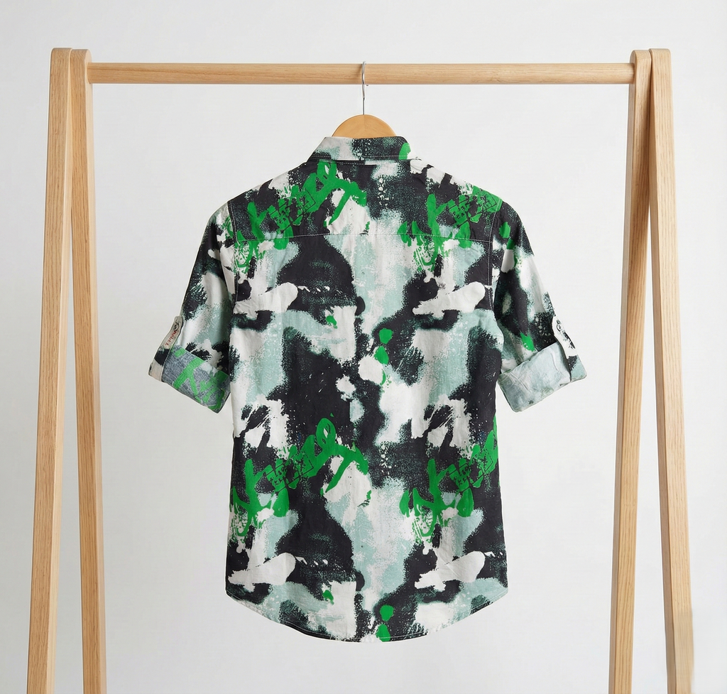 Havok Boys Abstract Camo & Graffiti Button-Down Shirt Havok kids