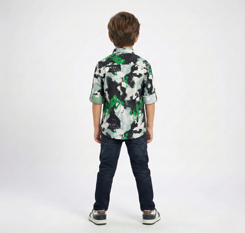 Havok Boys Abstract Camo & Graffiti Button-Down Shirt Havok kids