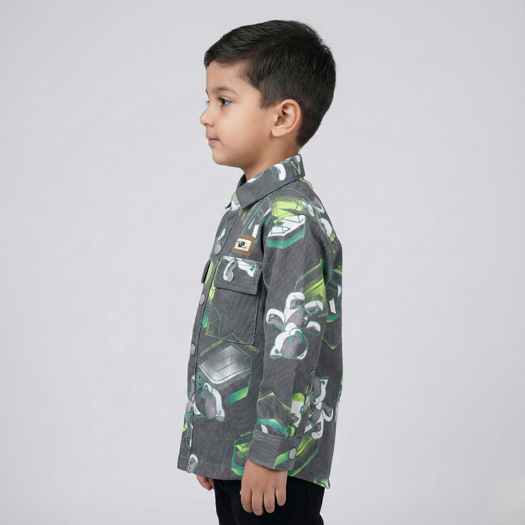 Havok Boys Casual  Printed polycotton Shirt Havok kids