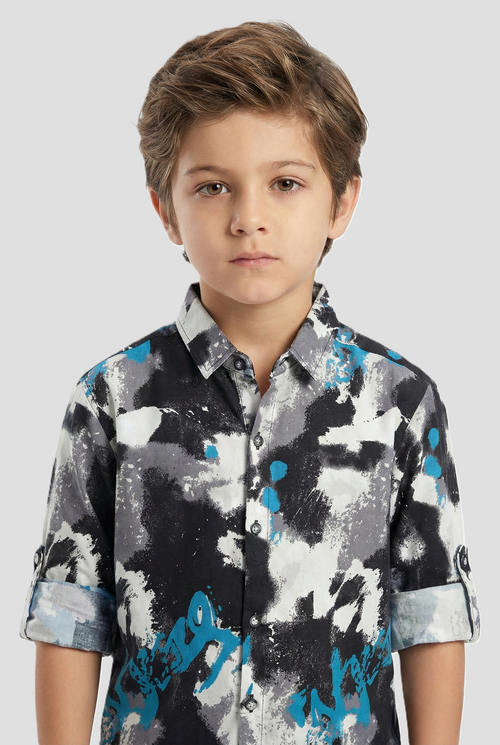 Havok Boys Abstract Camo & Graffiti Button-Down Shirt Havok kids