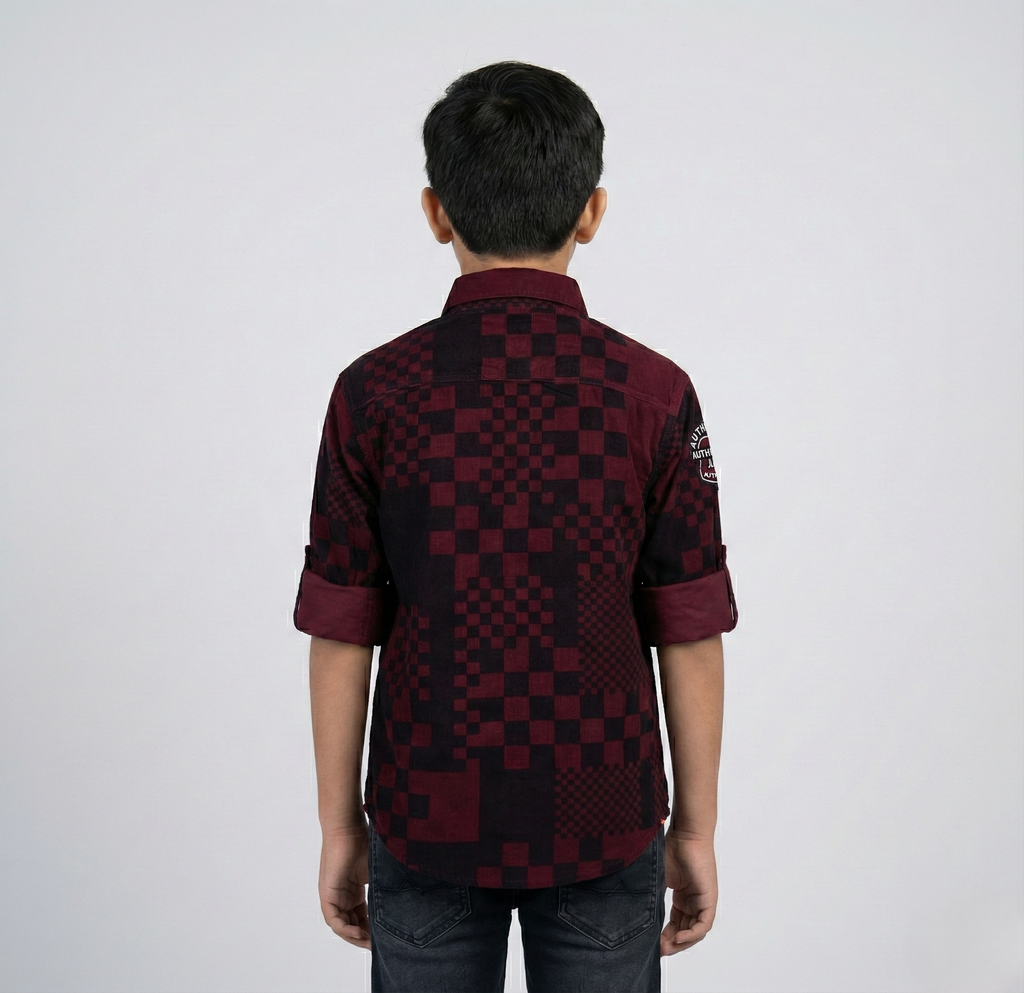 Havok Boys Button-Down Red checkered Shirt Havok kids