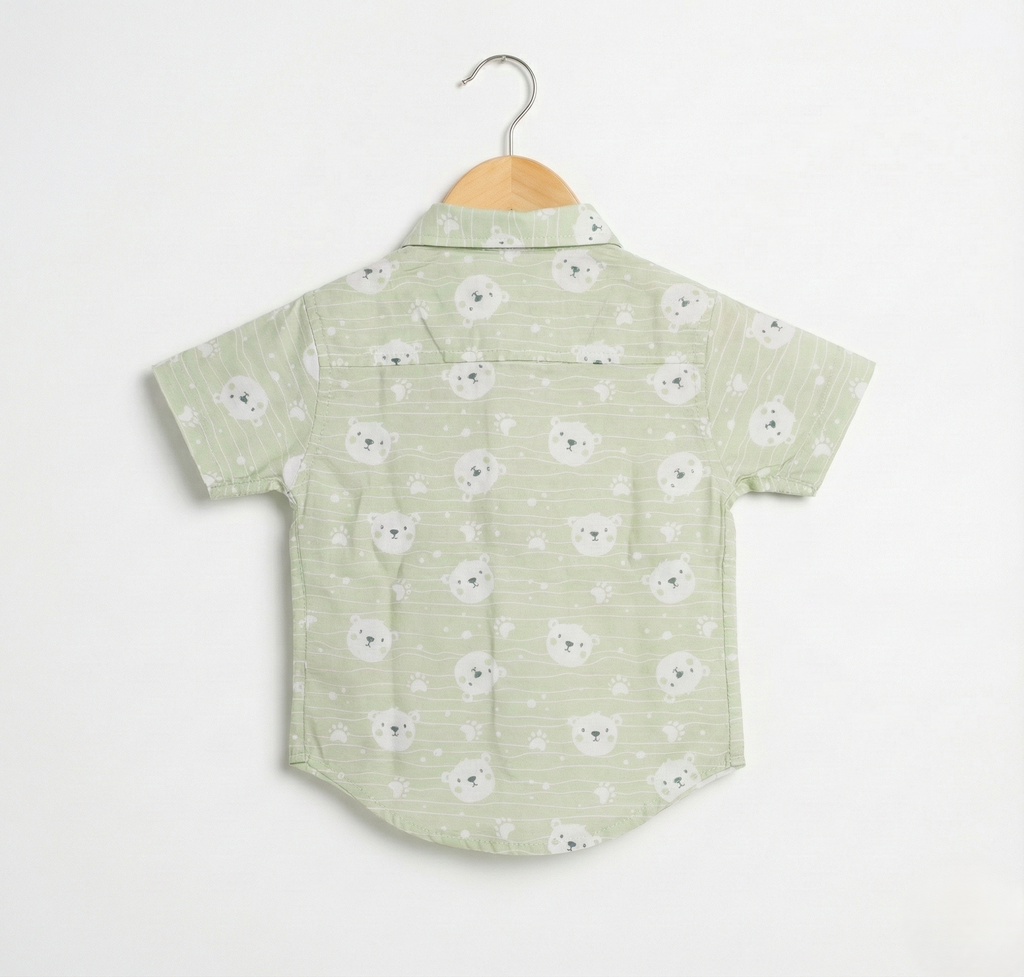 Havok Infant printed Green Shirt Havok kids